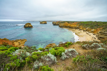 bay of martyrs at great ocean road, victoria, australia