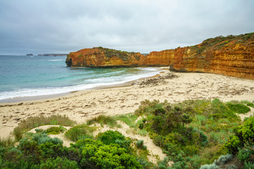 bay of martyrs at great ocean road, victoria, australia