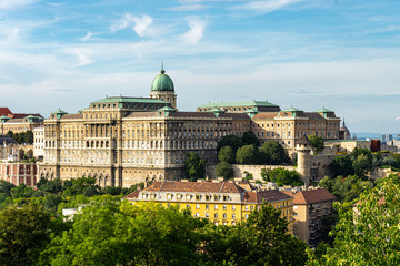 Naklejka premium Buda Castle Royal Palace in Budapest, Hungary.