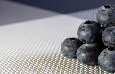 Blueberry pyramid on the table