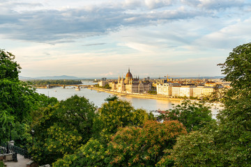 Naklejka premium Parliament Building in Budapest, Hungary.