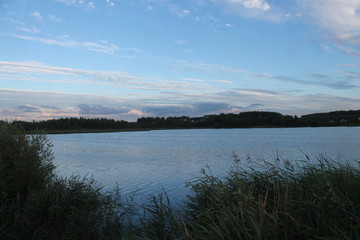 lake in evening