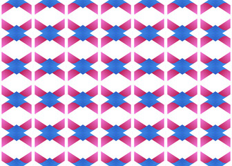 Seamless geometric pattern design illustration. Background texture. Used gradient in violet, blue colors on white background.