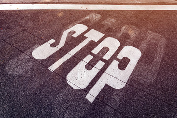Stop road marking