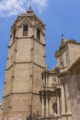 Metropolitan Cathedral - Basilica of Assumption of Our Lady of Valencia (or Saint Mary's Cathedral; Valencia Cathedral). Valencia Cathedral was built on Roman temple site XIII century. Valencia, Spain
