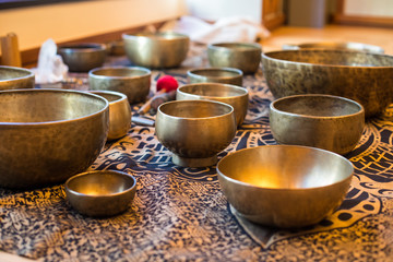 Tibetan singing bowls for wellness and healing