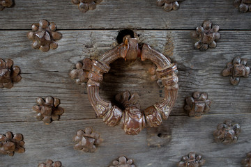 Renaissance metalwork doorhandle