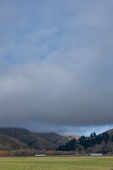 Te Anau Downs. South Island New Zealand. Clouds. 