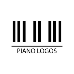 piano logo vector
