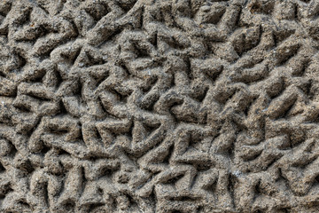 Strange stonewall texture. Background resembling coral reef pattern