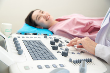 The doctor examined the to the patient