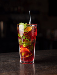 tasty cocktail in the bar