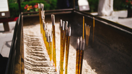 burning incense