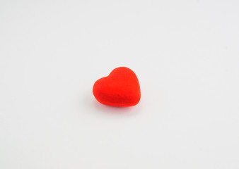 Fototapeta premium red heart on a white background