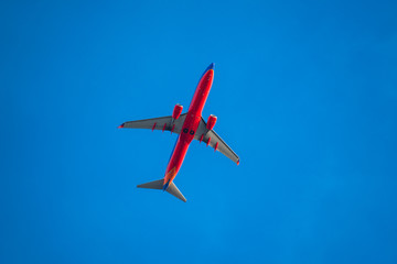 airplane in the sky