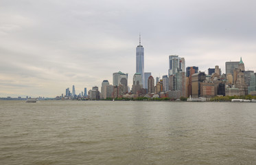Fototapeta na wymiar New York. USA.April 2019.Famous landmark. Skyline architecture. Urban cityscape.