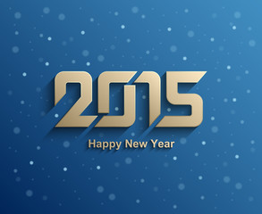 Happy new year 2015 modern vector background, Text design, Vector illustration Eps 10