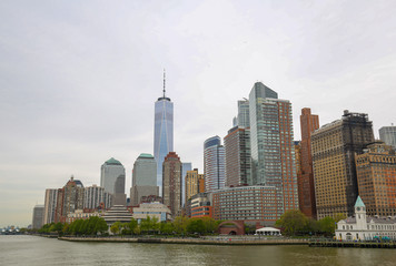 Fototapeta premium New York. USA.April 2019.Famous landmark. Skyline architecture. Urban cityscape.