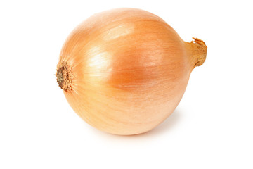 Napiform onion isolated on a white background