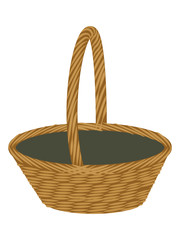 Fototapeta premium Wicker basket.