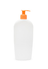 cosmetic products on a white background. Cosmetic package  for cream