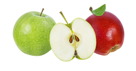 Apple on a white background