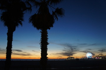 Santa Monica Sunset Illumination