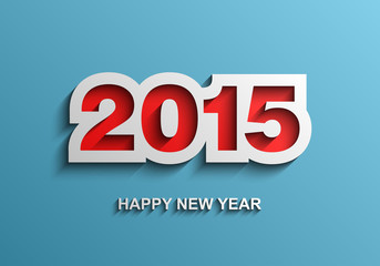 Happy new year 2015 modern vector background, Text design, Vector illustration Eps 10