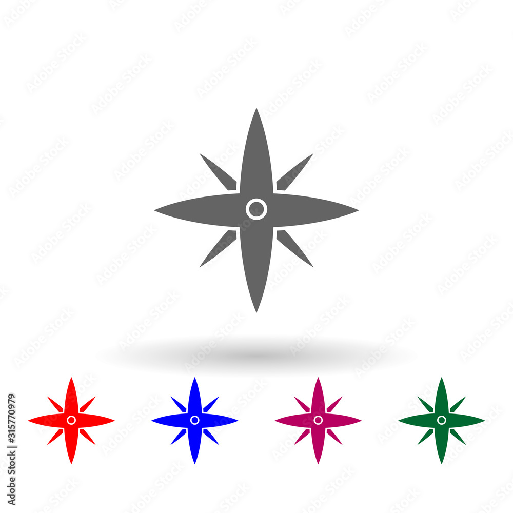 Poster star multi color icon. simple glyph, flat vector of web icons for ui and ux, website or mobile appli