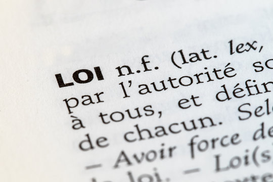 D&eacute;finition du mot loi dans le dictionnaire fran&ccedil;ais