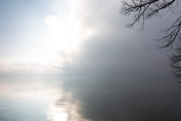 Obraz na płótnie Canvas Wolken am Bodensee