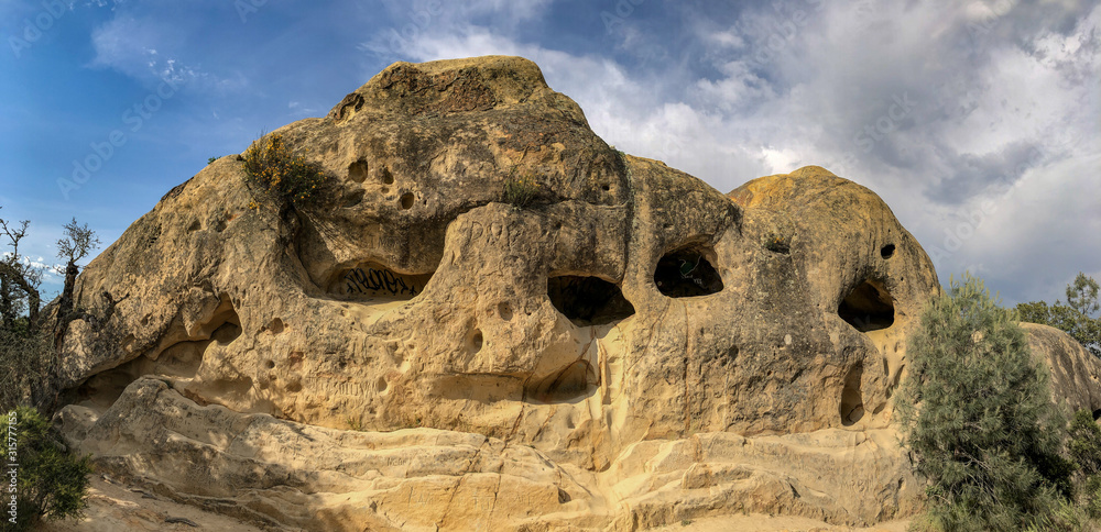 Wall mural panorama of the wind caves in mt. diablo state park, california