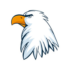 Obraz premium Isolated eagle bird cartoon vector design