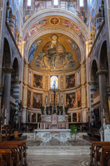 Fototapeta na wymiar Pisa Cathedral Interior, Piazza dei Miracoli, Pisa, Tuscany, Italy
