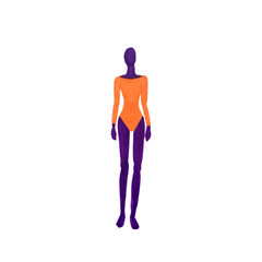 Orange Violet fashion figure