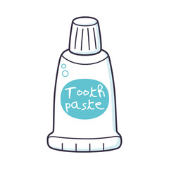 Toothpaste vector isolated