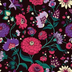 Türaufkleber Floral seamless original pattern in vintage paisley style © alfaolga