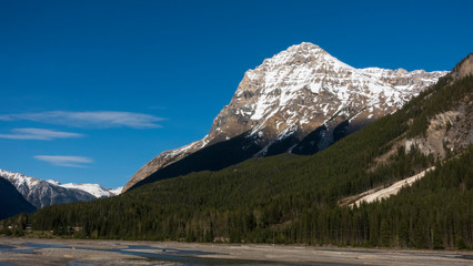 Canada's Rocky Mountains on a sunny day