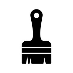 Obraz premium Paint brush icon design template, vector icon designed in flat style isolated on white background, solid icon vector design, can be used for web and various needs of your project