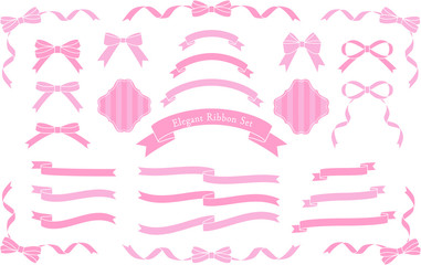 リボン　ピンク　セット