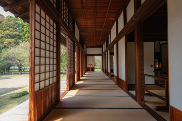 水戸 弘道館 正庁の縁廊下
