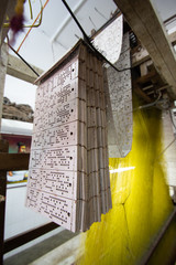 Weaving pattern cards used by traditional Weavers, kanchipuram, India