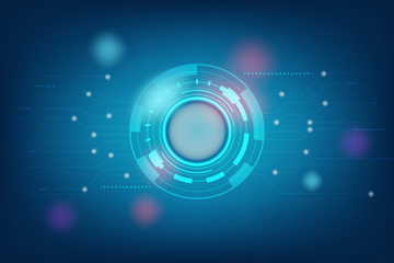 dark blue technology and high tech abstract background