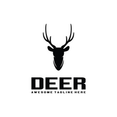 Deer Logo, Deer Logo Vector, Deer Logo Template