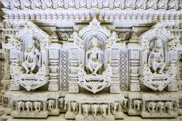 Hindu temple BAPS Shri Swaminarayan Mandir New Jersey, USA