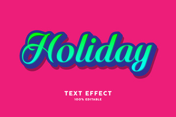 Green and blue awesome text effect