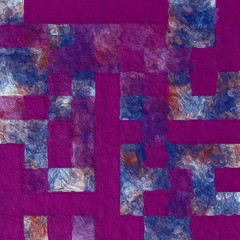 Colorful square pattern with a rough texture background. Background texture wall and have copy space for text. Picture for creative wallpaper or design art work.