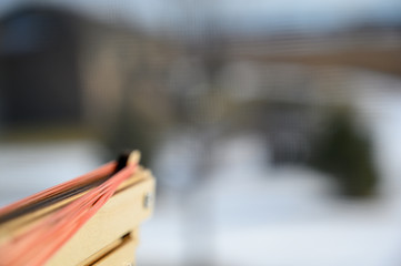 taunt rubber bands on a toy gun