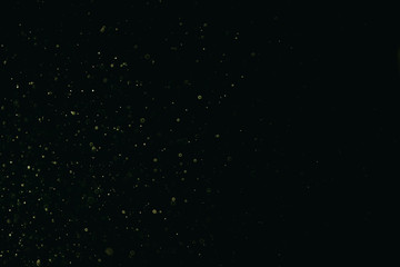 Abstract background for wallpaper. A lot of defocused bubbles in the water. Aquarium bokeh in green colors.