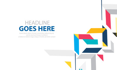 Vector of modern abstract geometric background